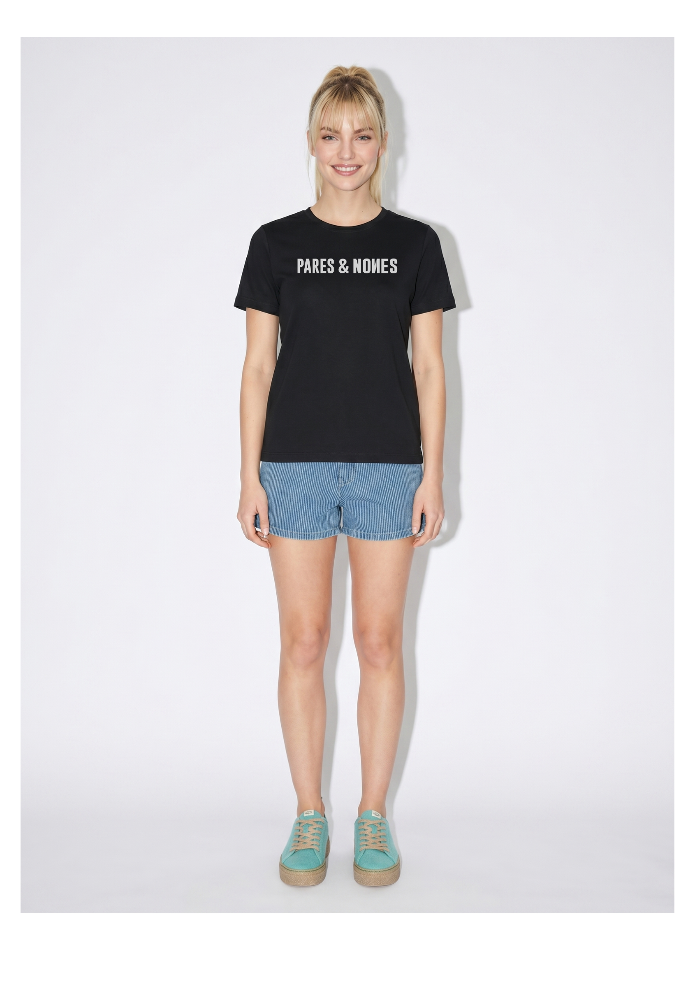 Camiseta Pares & Nones Negra