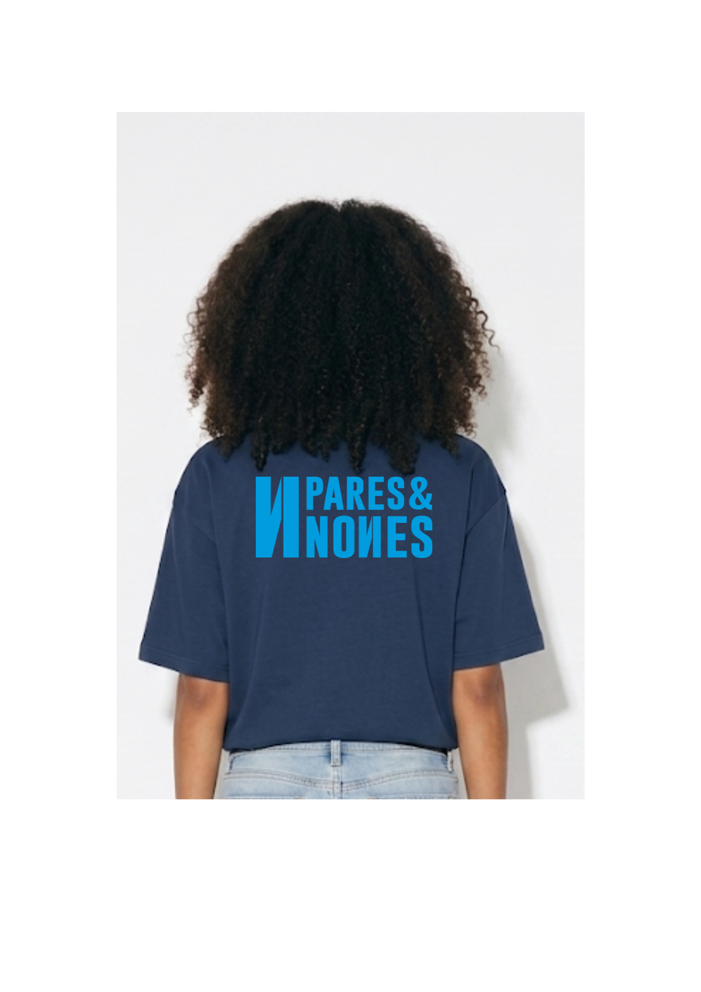 Camiseta Oversize Azul Marino
