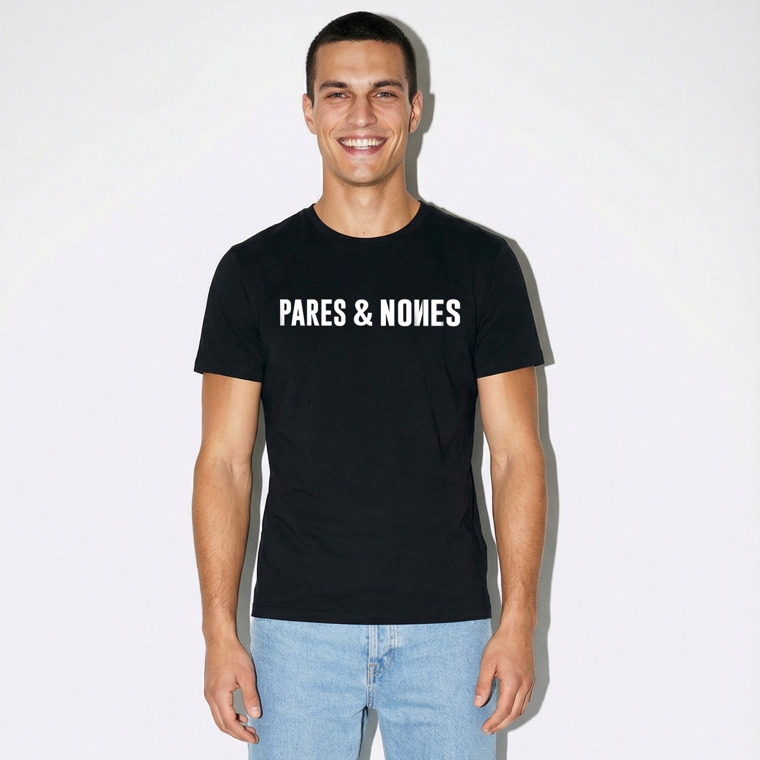 Camiseta Pares & Nones Negra