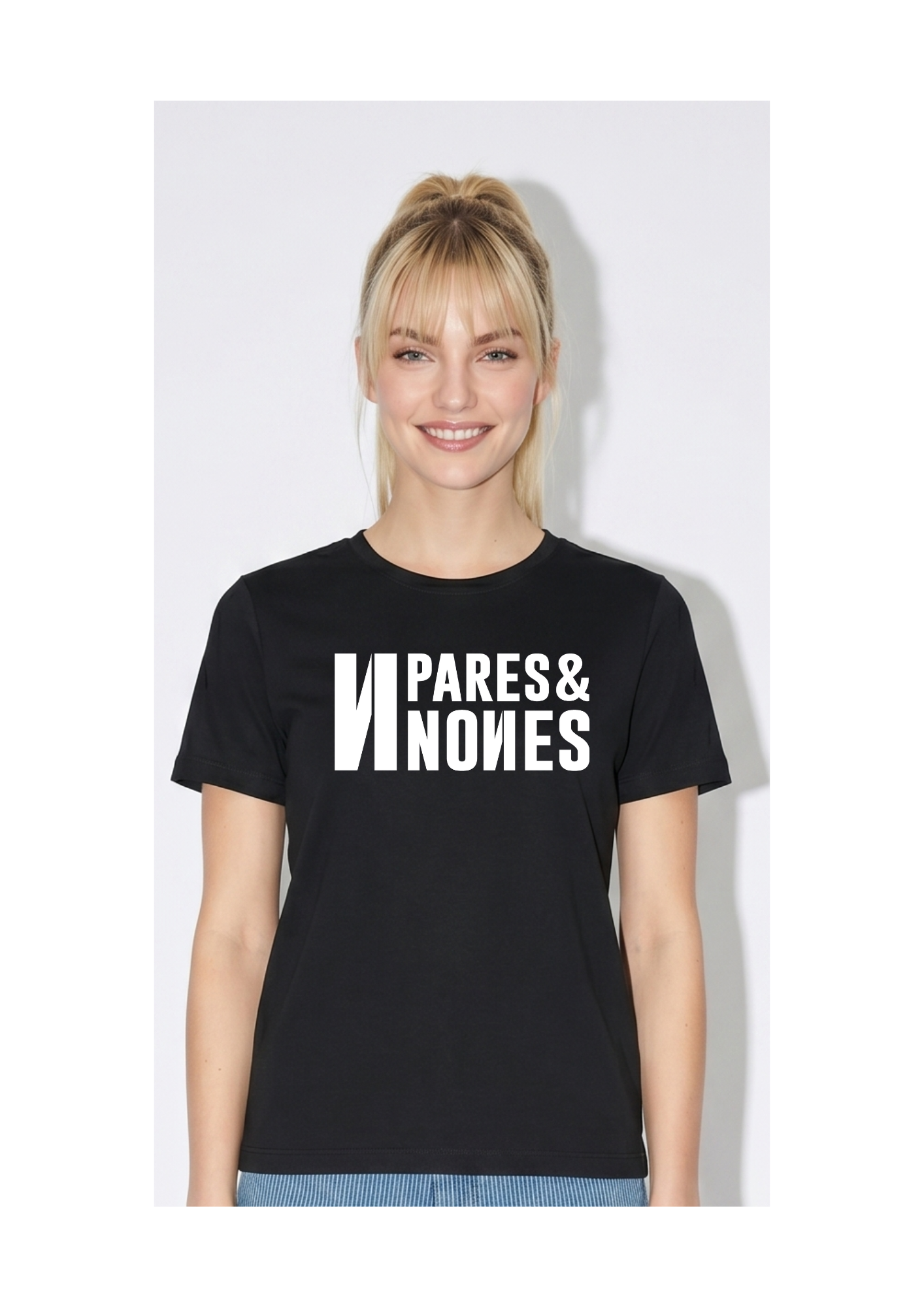 Camiseta Pares & Nones Negra