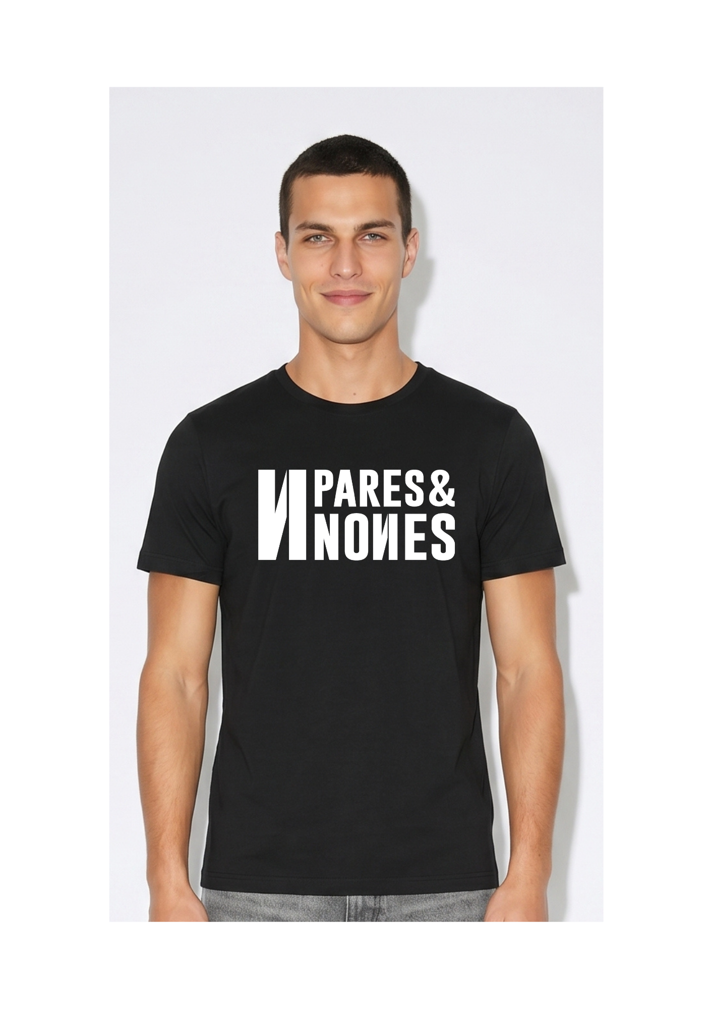 Camiseta Pares & Nones Negra