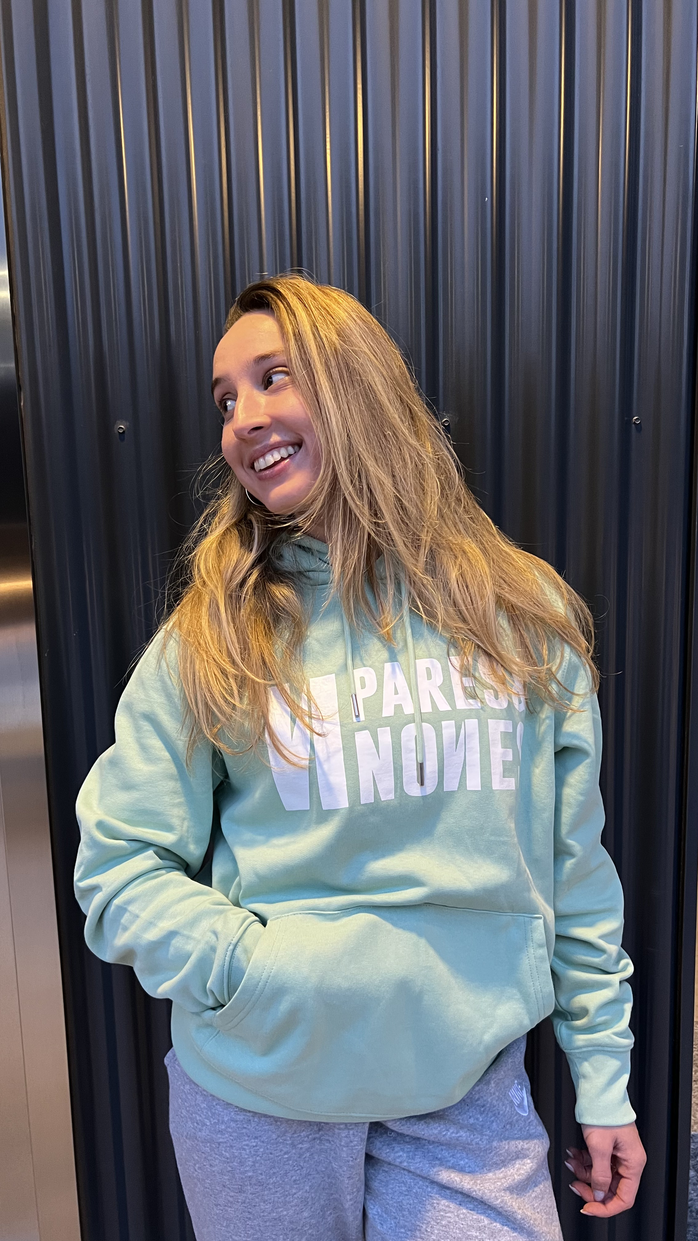 Sudadera Pares Hoodie Verde Claro