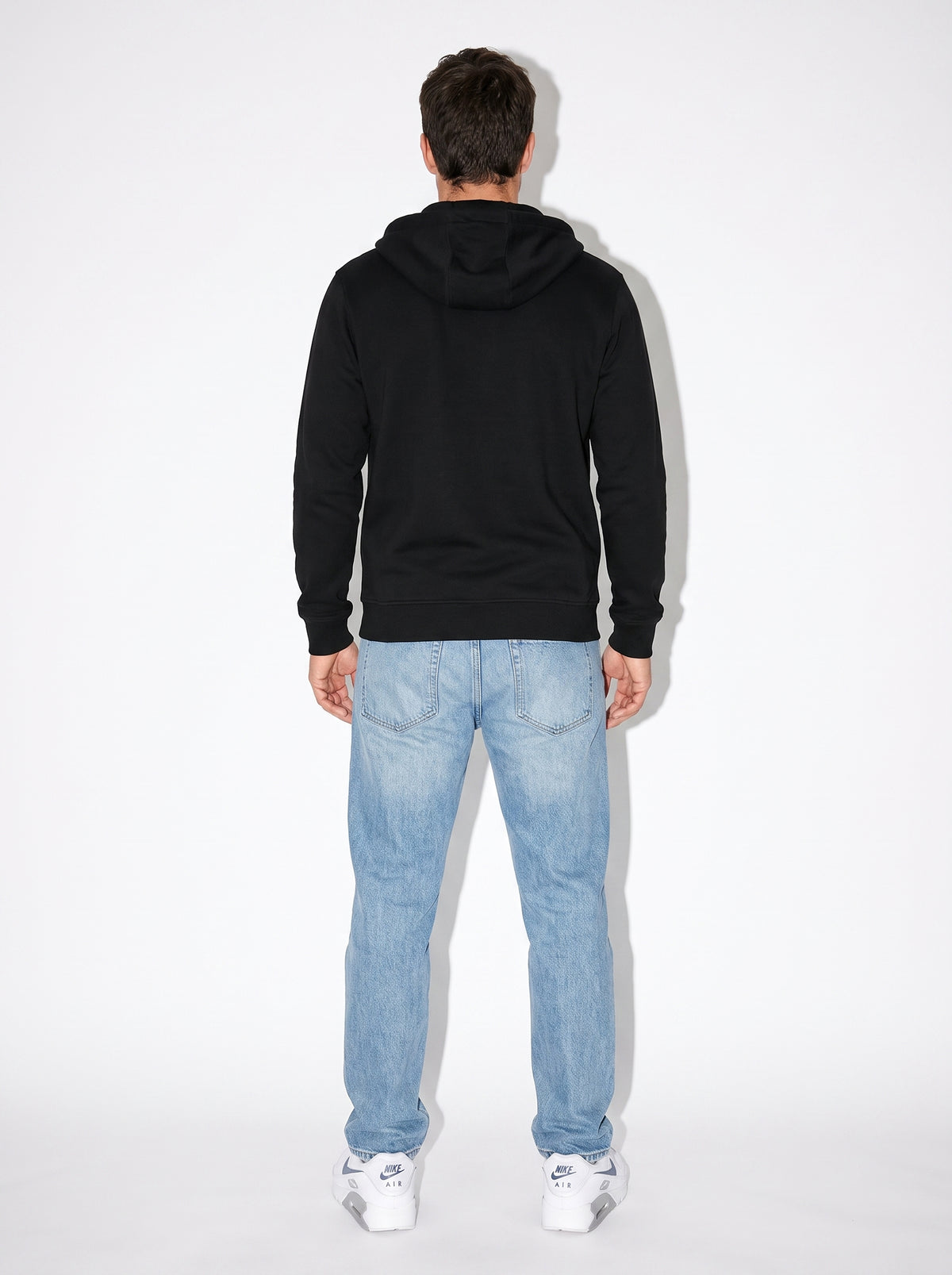 Sudadera con Cremallera Negra