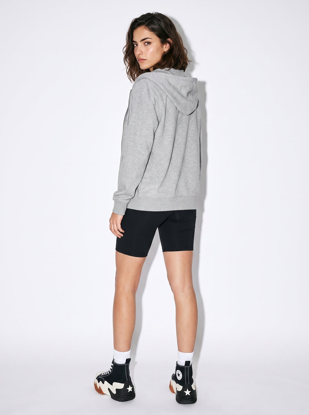 Sudadera con Cremallera Gris
