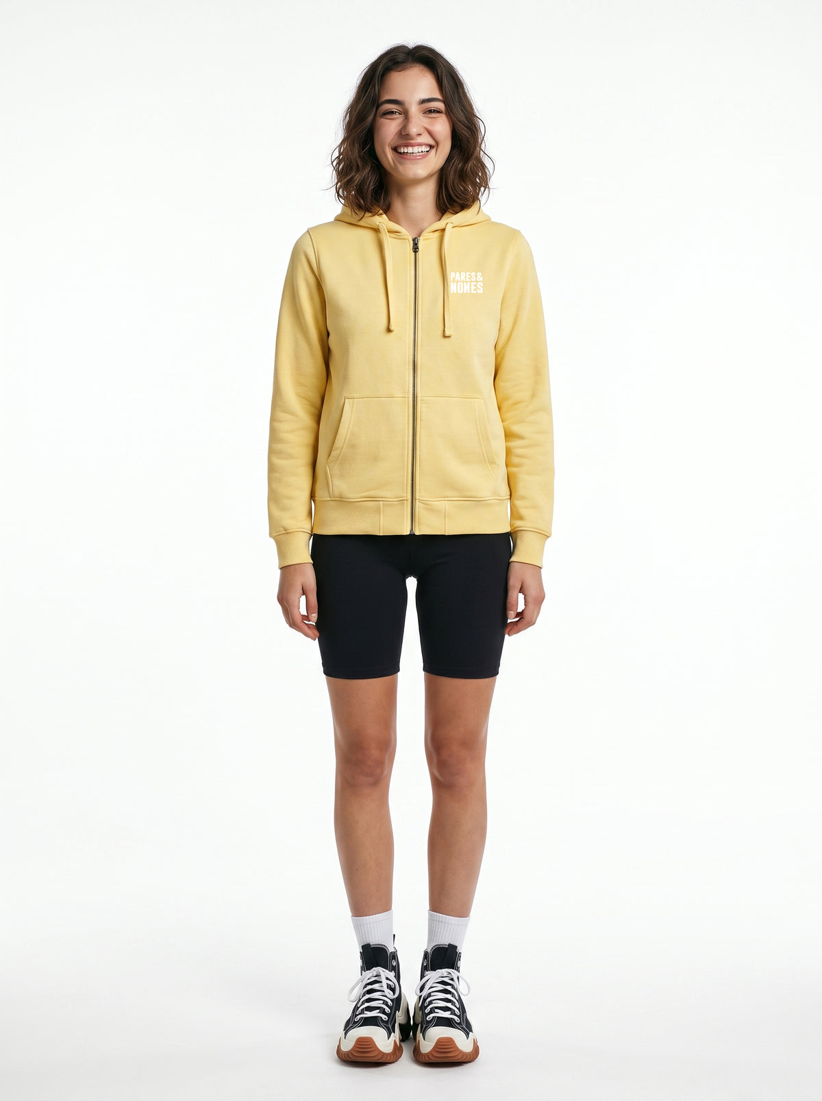 Sudadera con Cremallera Limón