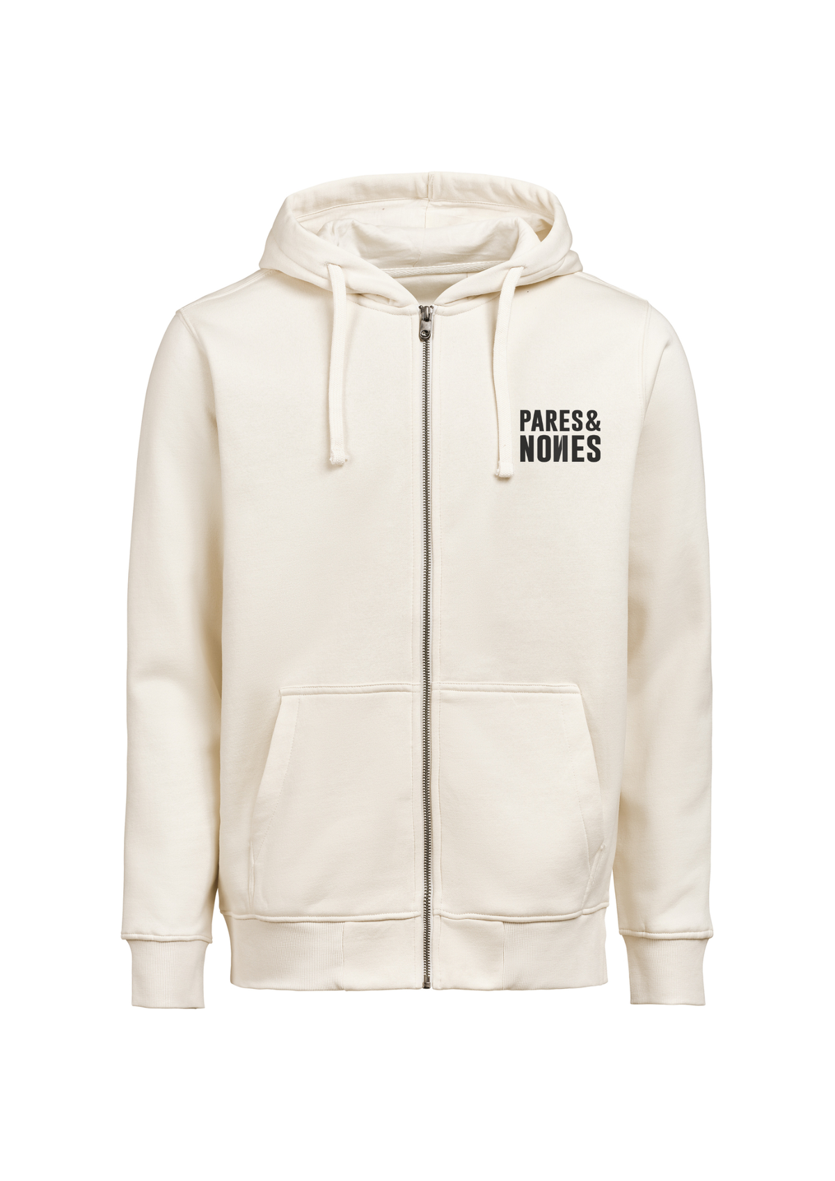 Sudadera con Cremallera Blanca