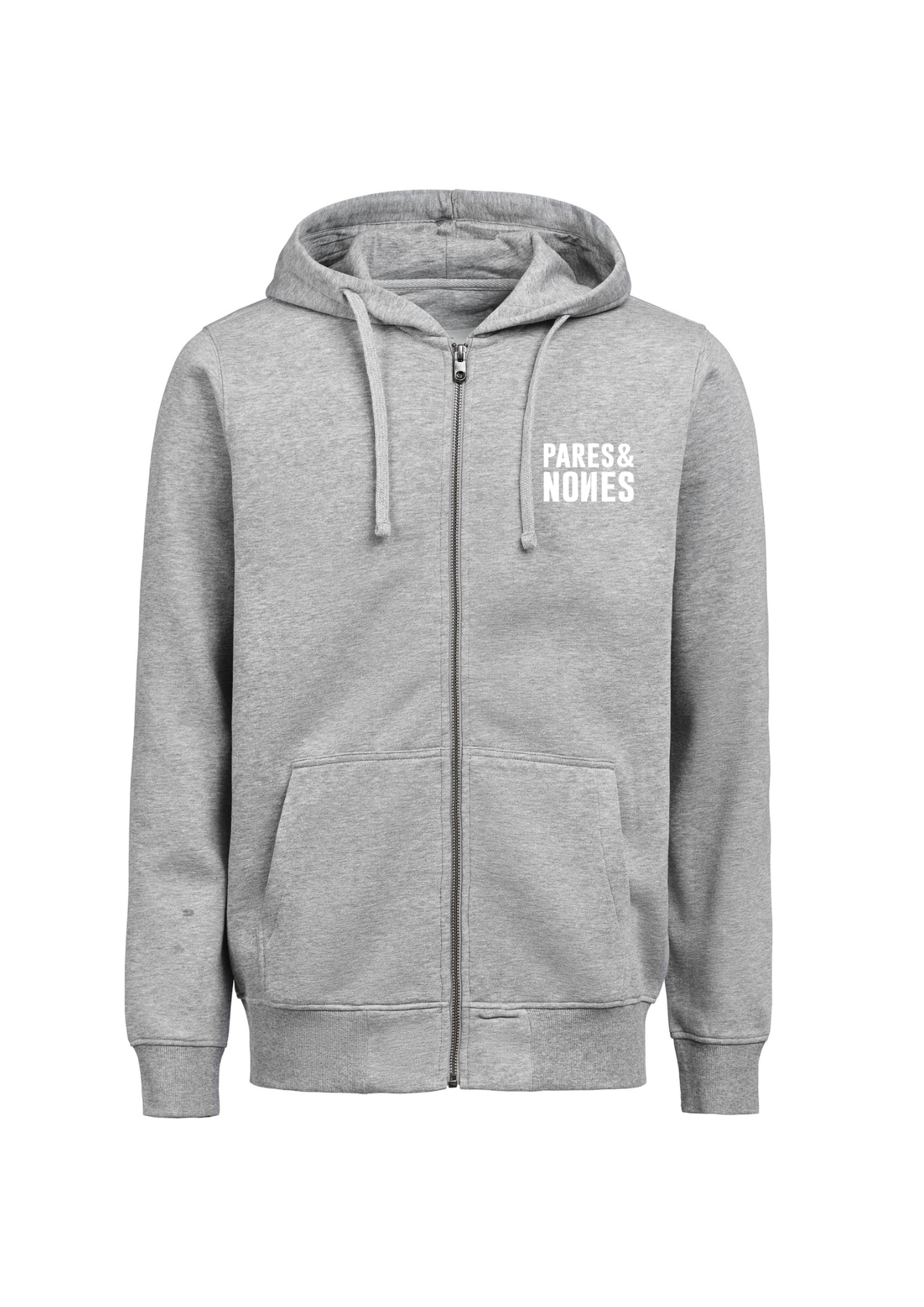 Sudadera con Cremallera Gris