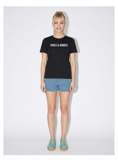 Camiseta Pares & Nones Negra