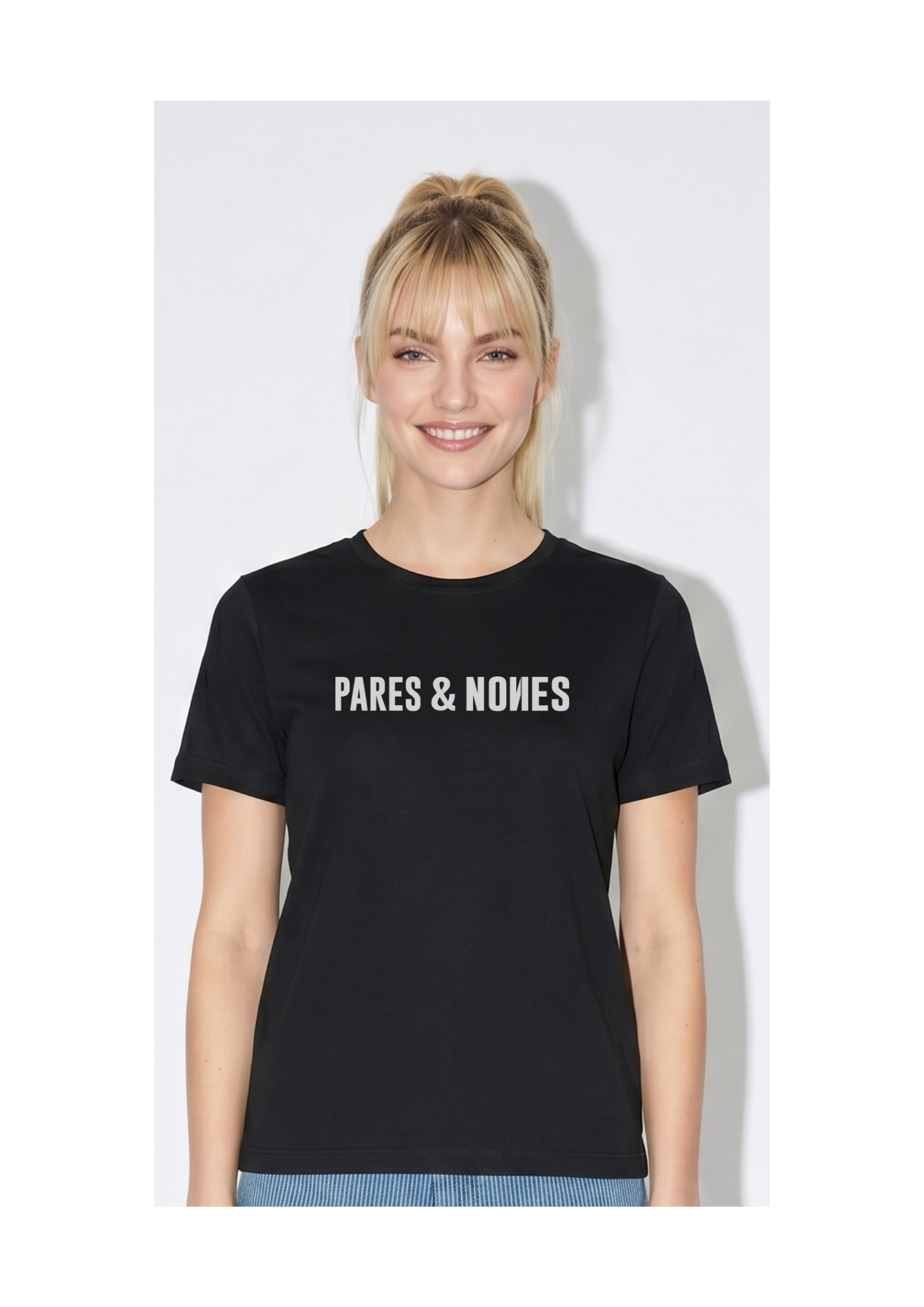 Camiseta Pares & Nones Negra