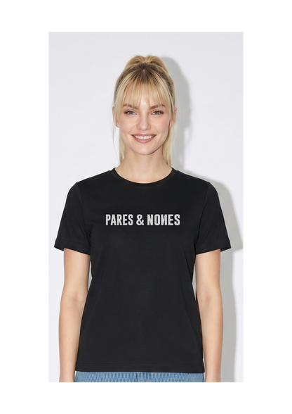 Camiseta Pares & Nones Negra