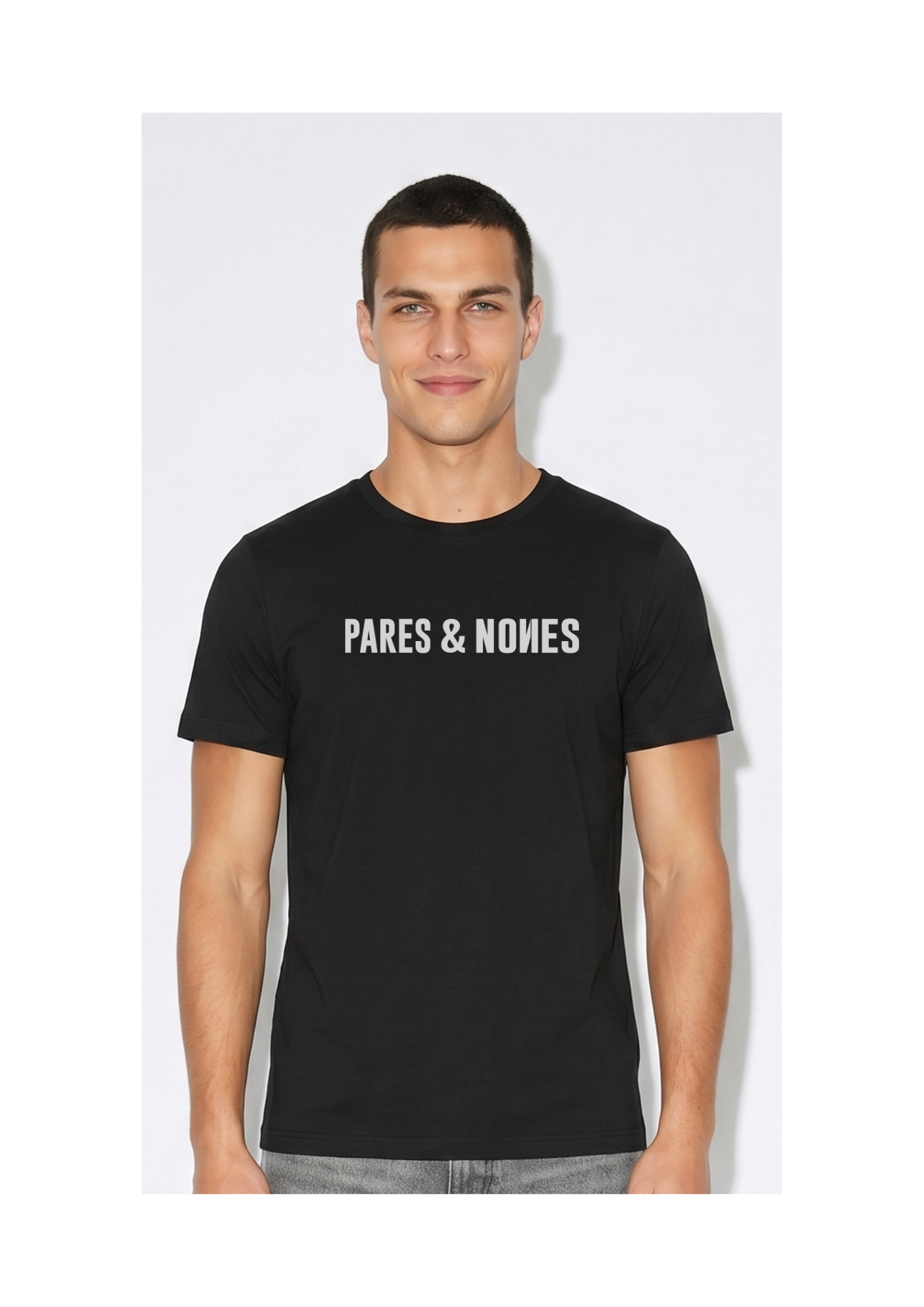 Camiseta Pares & Nones Negra