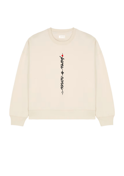 Sudadera Heartline Beige