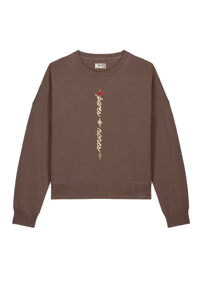 Sudadera Heartline Marrón