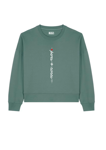 Sudadera Modelo Heartline Verde