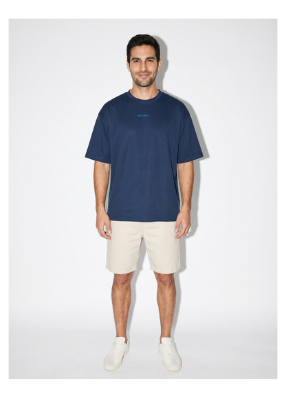 Camiseta Oversize Azul Marino