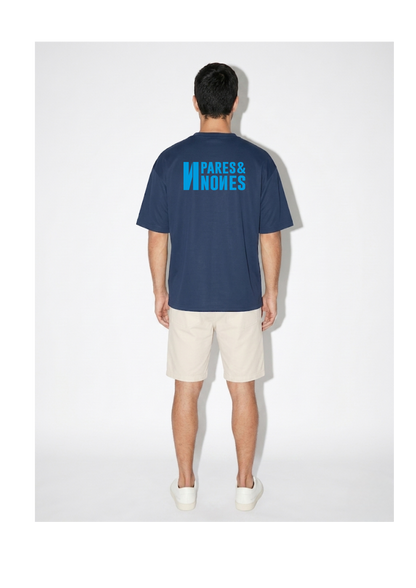 Camiseta Oversize Azul Marino