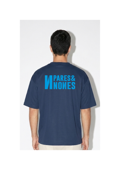 Camiseta Oversize Azul Marino