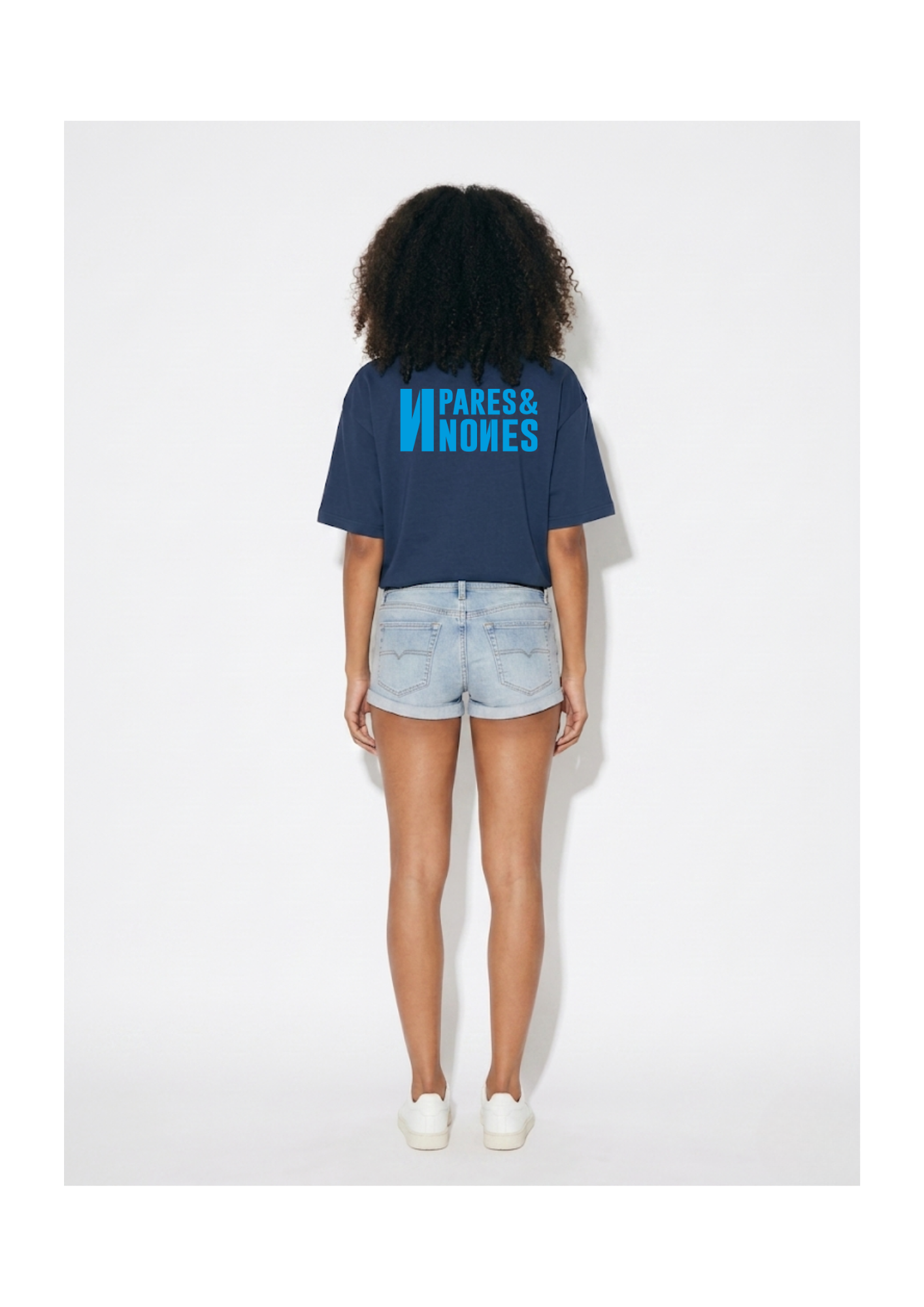 Camiseta Oversize Azul Marino