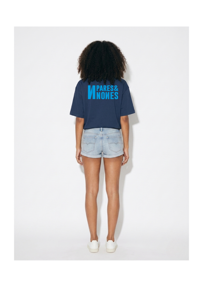 Camiseta Oversize Azul Marino