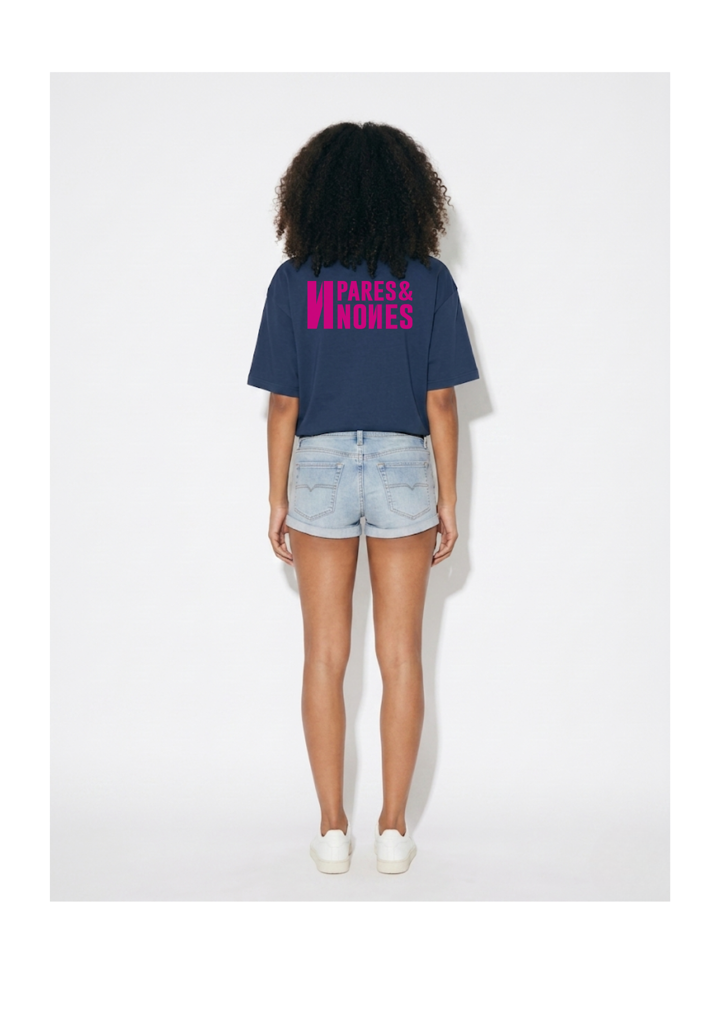 Camiseta Oversize Azul Marino