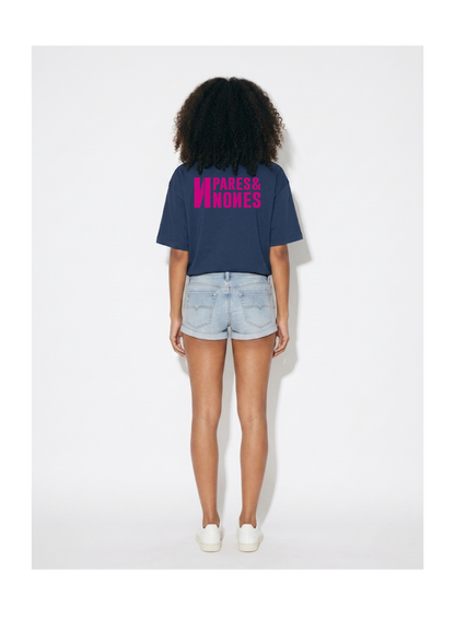 Camiseta Oversize Azul Marino