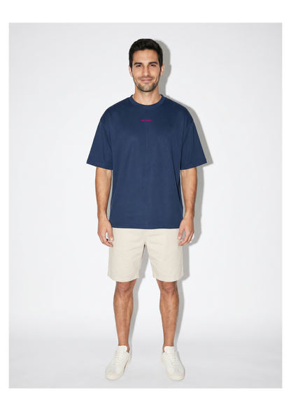 Camiseta Oversize Azul Marino
