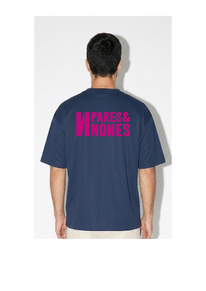 Camiseta Oversize Azul Marino