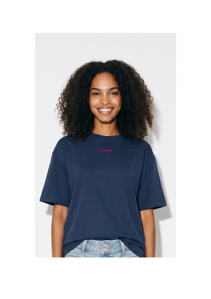 Camiseta Oversize Azul Marino