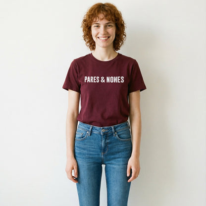 Camiseta Pares & Nones Ciruela