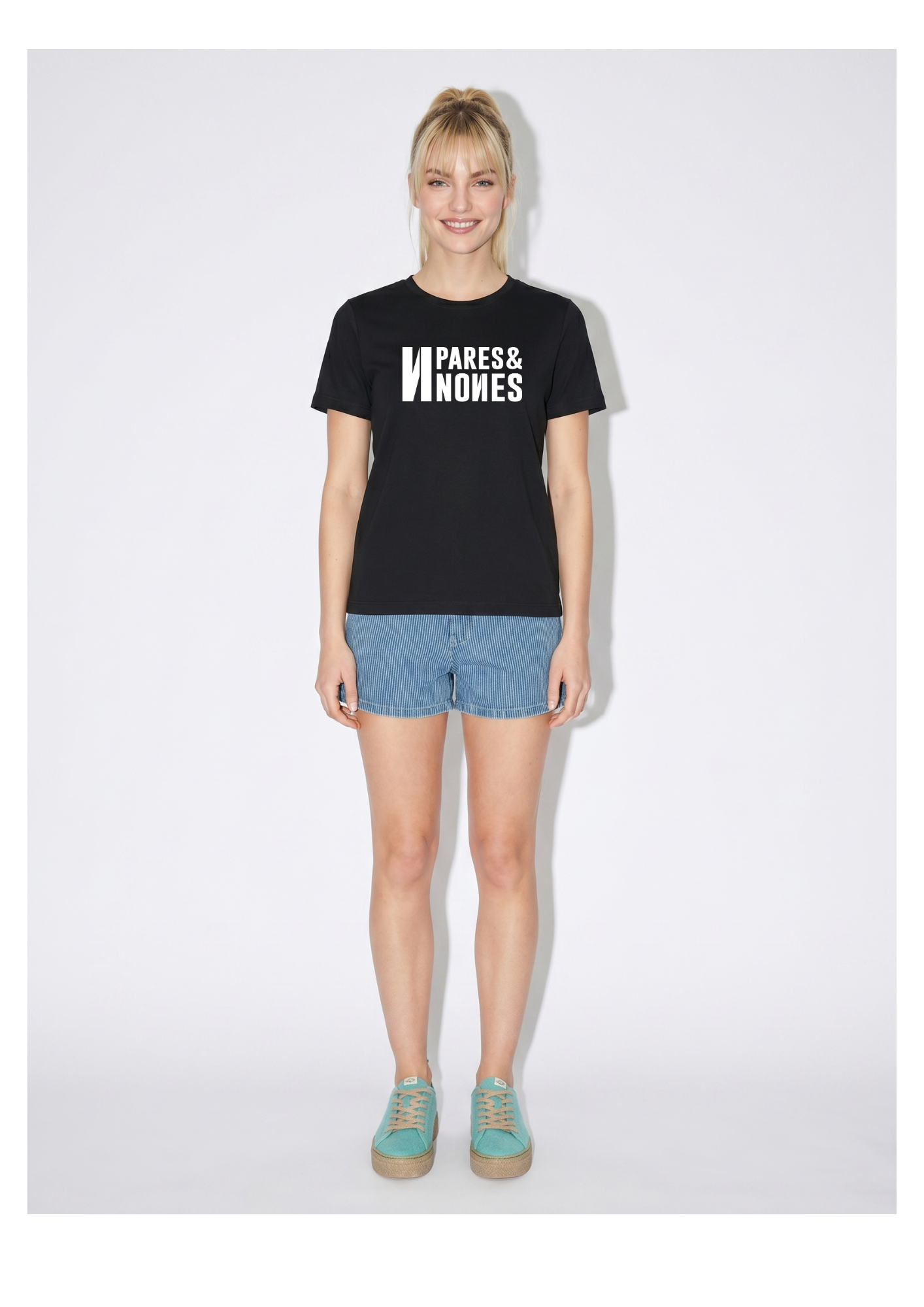 Camiseta Pares & Nones Negra