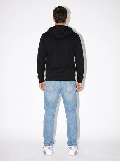 Sudadera con Cremallera Negra
