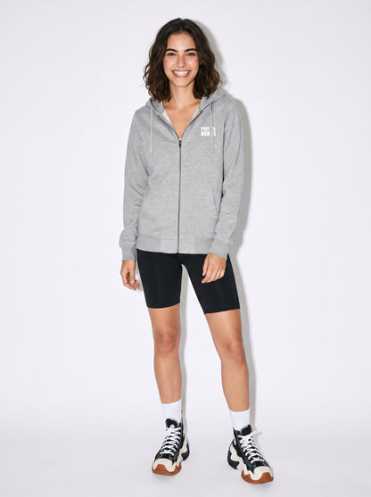 Sudadera con Cremallera Gris