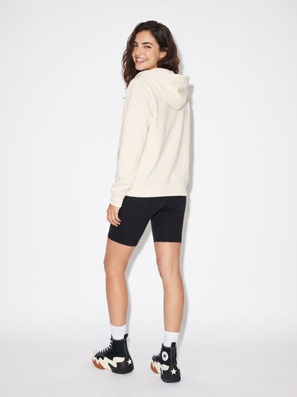 Sudadera con Cremallera Blanca
