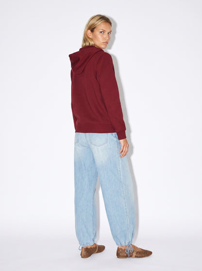 Sudadera con Cremallera Roja