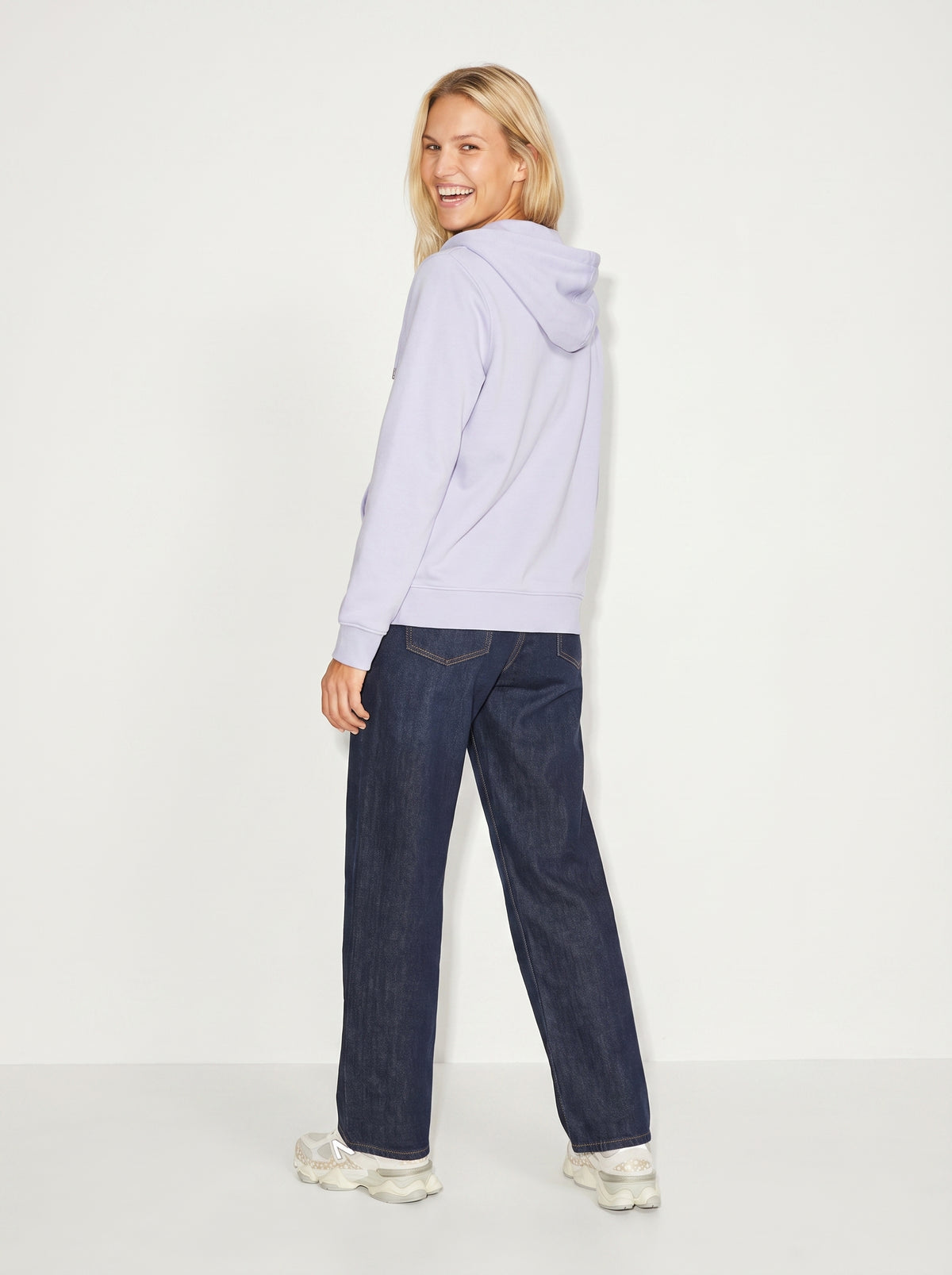 Sudadera con Cremallera Violeta