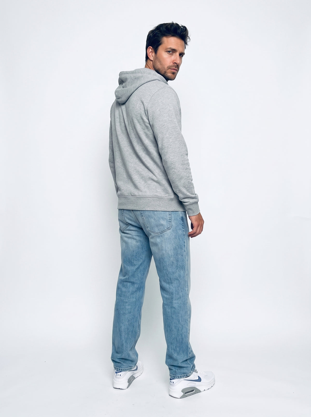 Sudadera con Cremallera Gris