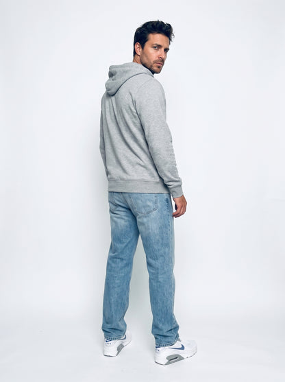 Sudadera con Cremallera Gris