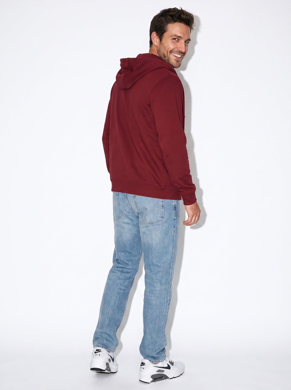 Sudadera con Cremallera Roja