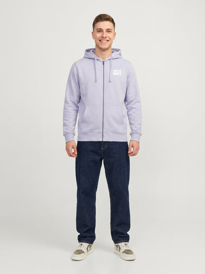 Sudadera con Cremallera Violeta